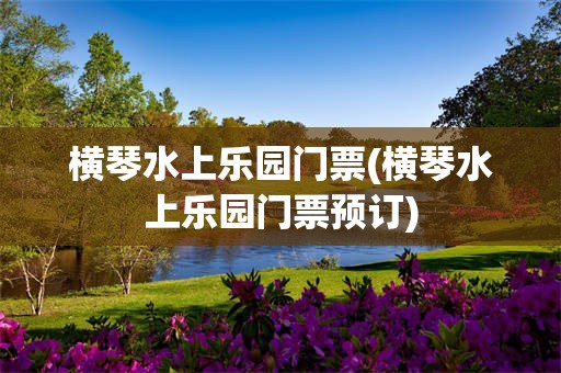 横琴水上乐园门票(横琴水上乐园门票预订)