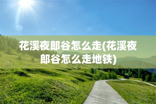 花溪夜郎谷怎么走(花溪夜郎谷怎么走地铁)