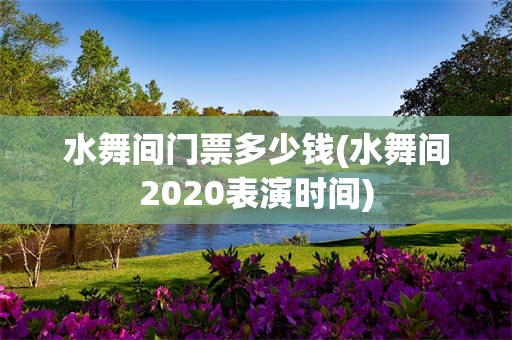 水舞间门票多少钱(水舞间2020表演时间)