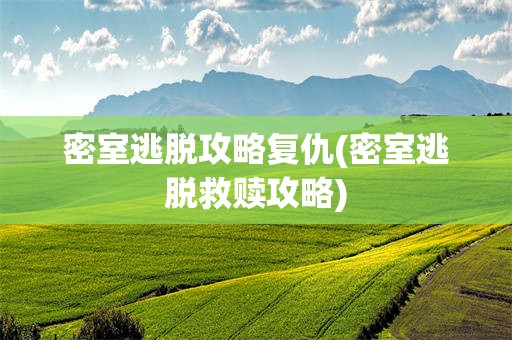 密室逃脱攻略复仇(密室逃脱救赎攻略)