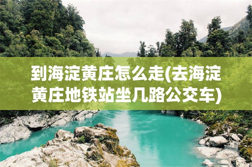 到海淀黄庄怎么走(去海淀黄庄地铁站坐几路公交车)