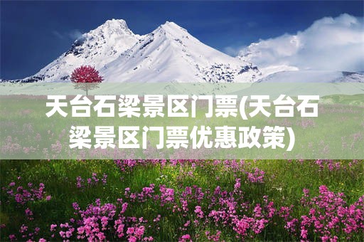 天台石梁景区门票(天台石梁景区门票优惠政策)