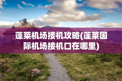 蓬莱机场接机攻略(蓬莱国际机场接机口在哪里)