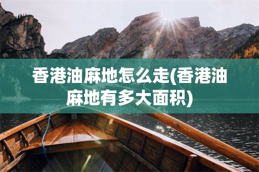 香港油麻地怎么走(香港油麻地有多大面积)