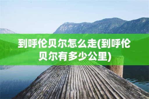 到呼伦贝尔怎么走(到呼伦贝尔有多少公里)