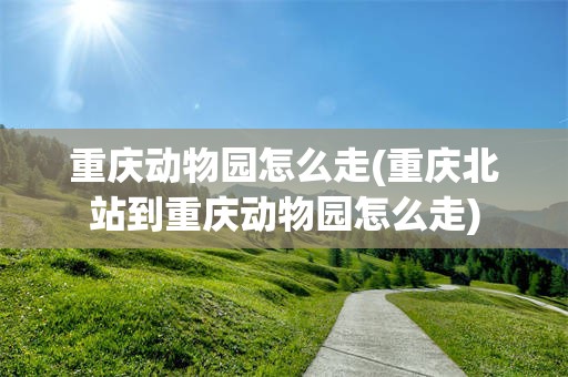 重庆动物园怎么走(重庆北站到重庆动物园怎么走)