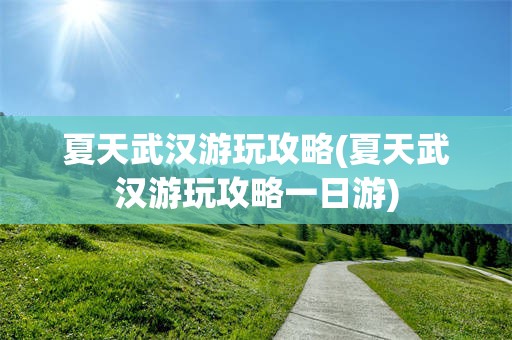 夏天武汉游玩攻略(夏天武汉游玩攻略一日游)