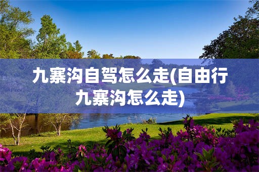 九寨沟自驾怎么走(自由行九寨沟怎么走)