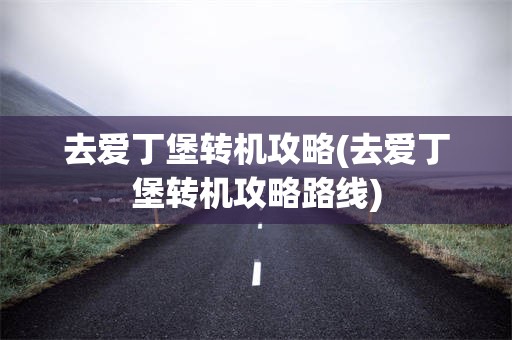 去爱丁堡转机攻略(去爱丁堡转机攻略路线)