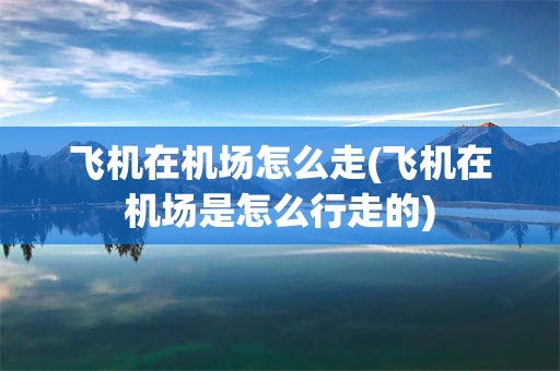飞机在机场怎么走(飞机在机场是怎么行走的)