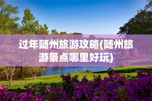 过年随州旅游攻略(随州旅游景点哪里好玩)