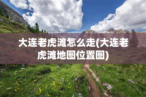 大连老虎滩怎么走(大连老虎滩地图位置图)
