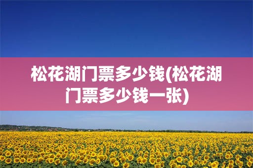 松花湖门票多少钱(松花湖门票多少钱一张)