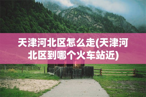 天津河北区怎么走(天津河北区到哪个火车站近)