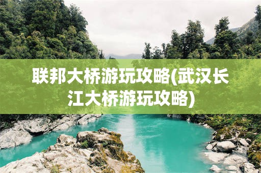 联邦大桥游玩攻略(武汉长江大桥游玩攻略)