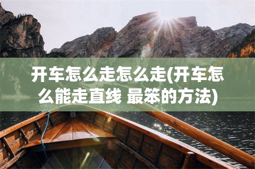 开车怎么走怎么走(开车怎么能走直线 最笨的方法)