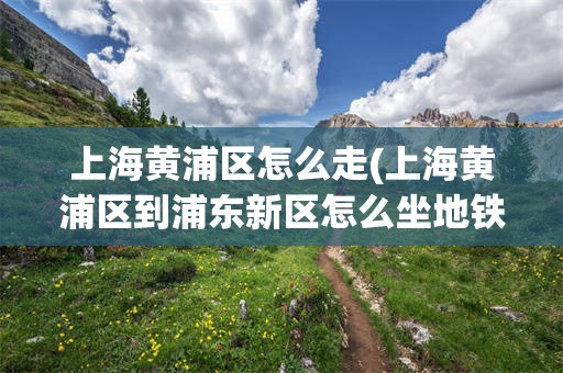 上海黄浦区怎么走(上海黄浦区到浦东新区怎么坐地铁)