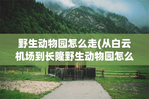 野生动物园怎么走(从白云机场到长隆野生动物园怎么走)