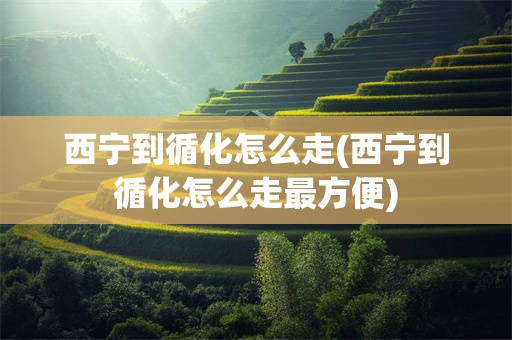 西宁到循化怎么走(西宁到循化怎么走最方便)
