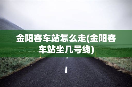 金阳客车站怎么走(金阳客车站坐几号线)