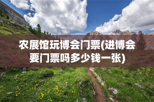 农展馆玩博会门票(进博会要门票吗多少钱一张)
