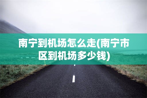 南宁到机场怎么走(南宁市区到机场多少钱)