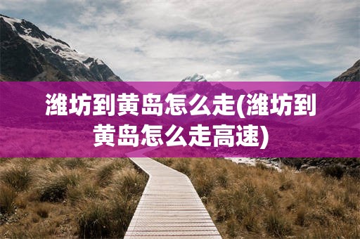 潍坊到黄岛怎么走(潍坊到黄岛怎么走高速)