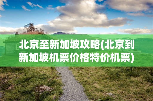 北京至新加坡攻略(北京到新加坡机票价格特价机票)
