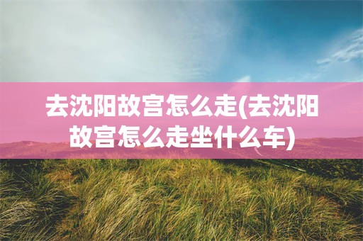 去沈阳故宫怎么走(去沈阳故宫怎么走坐什么车)