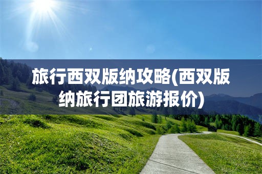 旅行西双版纳攻略(西双版纳旅行团旅游报价)