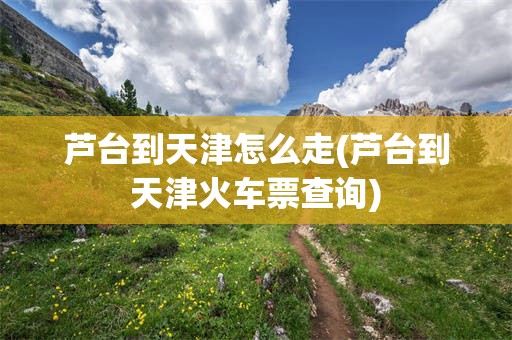 芦台到天津怎么走(芦台到天津火车票查询)