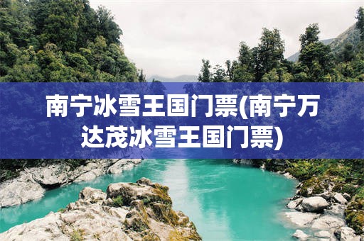 南宁冰雪王国门票(南宁万达茂冰雪王国门票)