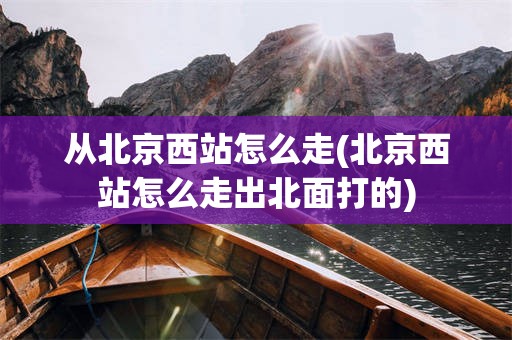 从北京西站怎么走(北京西站怎么走出北面打的)