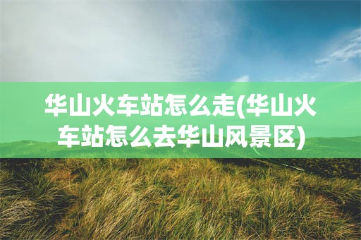 华山火车站怎么走(华山火车站怎么去华山风景区)