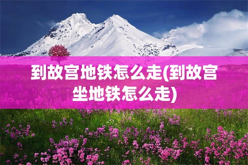 到故宫地铁怎么走(到故宫坐地铁怎么走)
