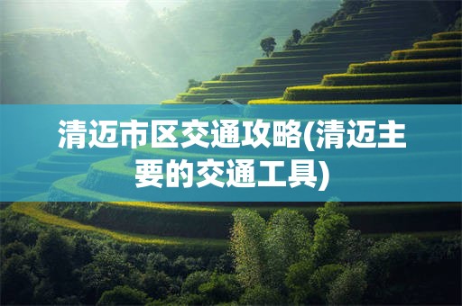 清迈市区交通攻略(清迈主要的交通工具)