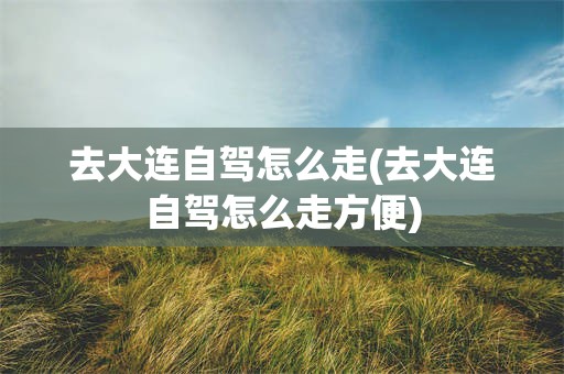 去大连自驾怎么走(去大连自驾怎么走方便)
