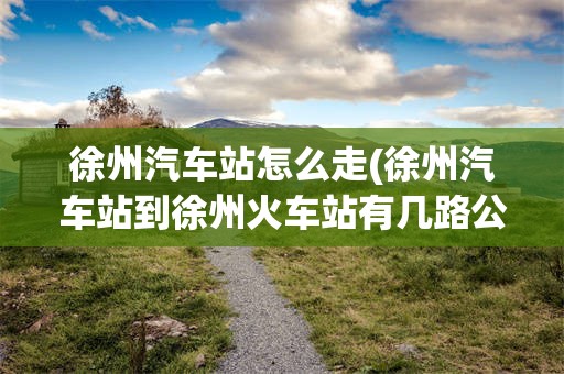 徐州汽车站怎么走(徐州汽车站到徐州火车站有几路公交)