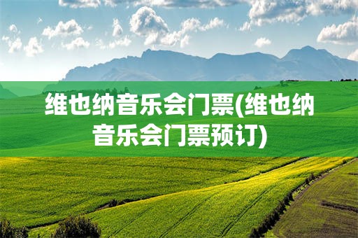 维也纳音乐会门票(维也纳音乐会门票预订)