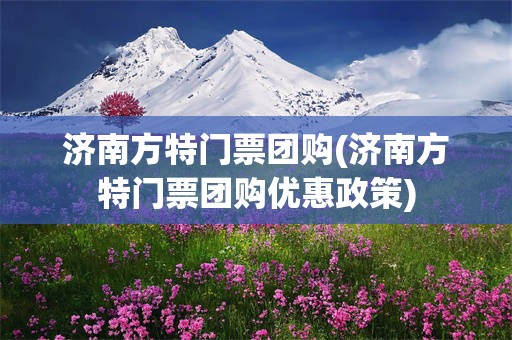 济南方特门票团购(济南方特门票团购优惠政策)