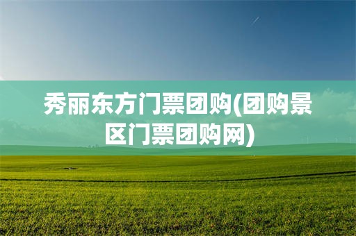 秀丽东方门票团购(团购景区门票团购网)