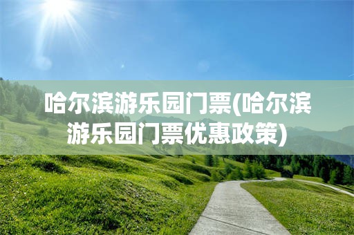 哈尔滨游乐园门票(哈尔滨游乐园门票优惠政策)
