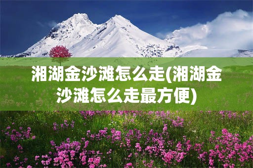 湘湖金沙滩怎么走(湘湖金沙滩怎么走最方便)