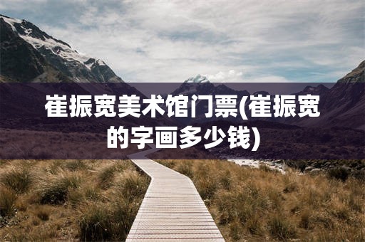 崔振宽美术馆门票(崔振宽的字画多少钱)