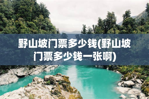 野山坡门票多少钱(野山坡门票多少钱一张啊)