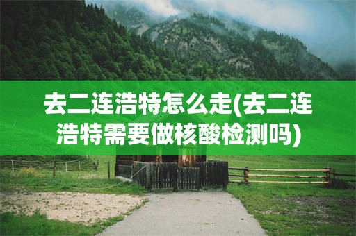 去二连浩特怎么走(去二连浩特需要做核酸检测吗)