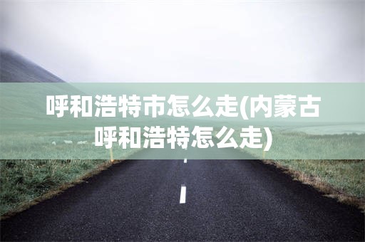 呼和浩特市怎么走(内蒙古呼和浩特怎么走)
