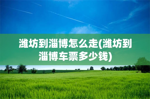 潍坊到淄博怎么走(潍坊到淄博车票多少钱)
