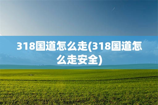318国道怎么走(318国道怎么走安全)