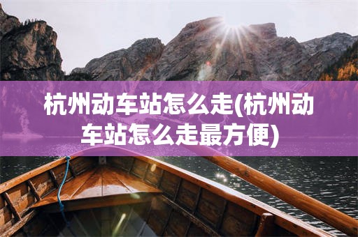 杭州动车站怎么走(杭州动车站怎么走最方便)